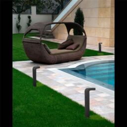 Netlighting Klamp Outdoor Bollard Light White Dark Grey IP44 E27 - thumbnail 2