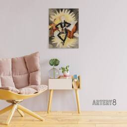 "Artery8 String Musician Portrait Charles Demuth Canvas Wall Art Print - Size: W18"" x H24""" - thumbnail 3