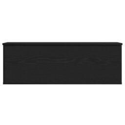 Berkfield Home Storage Box in Black Oak - 102x35x35 cm, Made from Engineered Wood - Size: 102 x 35 x 35 cm - thumbnail 7