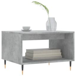 Berkfield Home Coffee Table Concrete Grey 60x50x40 cm Engineered Wood - Size: 60 x 50 x 40 cm - thumbnail 3