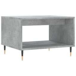 Berkfield Home Coffee Table Concrete Grey 60x50x40 cm Engineered Wood - Size: 60 x 50 x 40 cm - thumbnail 2