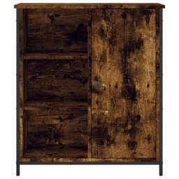 Berkfield Home Sideboard Smoked Oak 70x30x80 cm Engineered Wood in Brown - Size: 70 x 30 x 80 cm - thumbnail 6