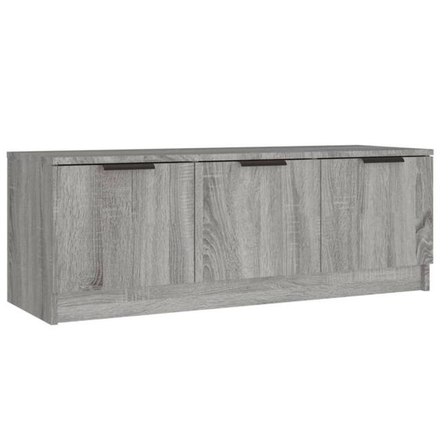 Berkfield Home TV Cabinet Grey Sonoma 102x35x36.5 cm Engineered Wood - image 1