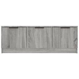 Berkfield Home TV Cabinet Grey Sonoma 102x35x36.5 cm Engineered Wood - thumbnail 6