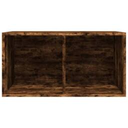 Berkfield Home Vinyl Storage Box Smoked Oak 71x34x36 cm Engineered Wood in Brown - Size: 71 x 34 x 36 cm - thumbnail 6