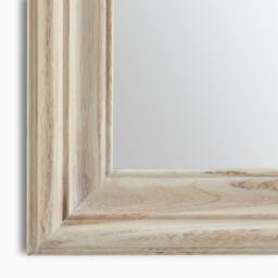 FurnitureboxUK Francis Whitewash Wood Large 110x74cm Overmantle Arch Mirror in White - Size: 110x74 cm - thumbnail 7