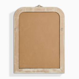 FurnitureboxUK Francis Whitewash Wood Large 110x74cm Overmantle Arch Mirror in White - Size: 110x74 cm - thumbnail 5