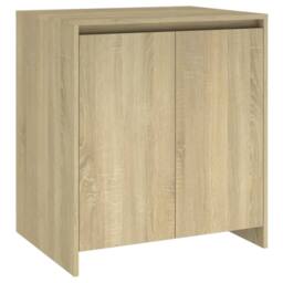 Berkfield Home 3 Piece Sideboard Sonoma Oak Engineered Wood in Beige - thumbnail 3