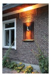 Luxform 230v Eden Wall Light Stainless Steel Pir in Silver - thumbnail 2