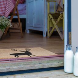 Artsy Mats Stag Doormat - Regular 60x40cm in Black - Size: 40 cm x 60 cm - thumbnail 4