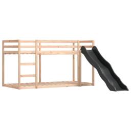 Berkfield Home Elegant Bunk Bed without Mattress with Slide & Curtains Blue 80 - thumbnail 8