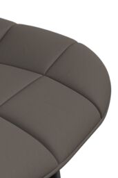 More4Homes Set of 8 Nova Modern Faux Leather Dining Chair Padded Seat Metal Legs Kitchen in Grey - thumbnail 6