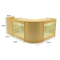 Monstershop Aries LED Shop Counter Set CM60, TB60 & 2 x K900 - Maple in Beige - thumbnail 3
