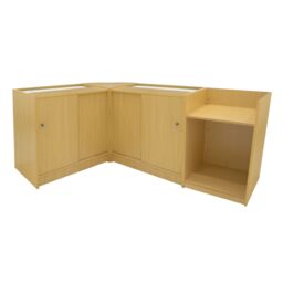 Monstershop Aries LED Shop Counter Set CM60, TB60 & 2 x K900 - Maple in Beige - thumbnail 2