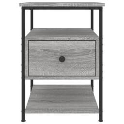 Berkfield Home Durable Bedside Cabinet Grey Sonoma 40x42x56 cm Engineered Wood - Size: 40 x 42 x 56 cm - thumbnail 6