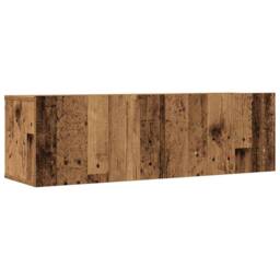 Berkfield Home Classic 3 Piece TV Cabinet Set Wall-mounted Old Wood Engineered Wood in Brown - thumbnail 4