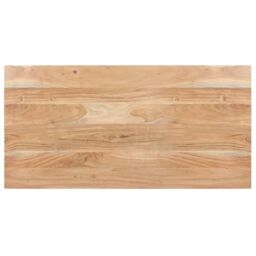 Berkfield Home Dining Table 120x60x76 cm Solid Acacia Wood in Brown - Size: 120 x 60 x 76 cm - thumbnail 3