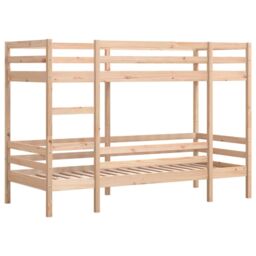 Berkfield Home Bunk Bed without Mattress 90x190 cm Single Solid Wood Pine in Brown - thumbnail 3