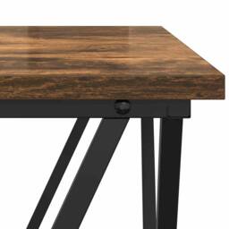 Berkfield Home Versatile 2 Piece Side Table Set Smoked Oak Engineered Wood in Brown - thumbnail 7