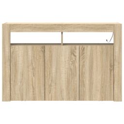 Berkfield Home Sideboard Sonoma oak Engineered wood 116 x 30 x 75 cm Sideboard in Brown - thumbnail 6