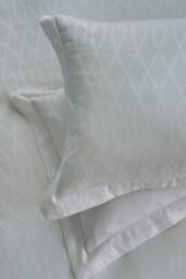 1951 'Ravello' Cotton Duvet Cover Set in Silver - Size: Double - thumbnail 4