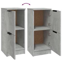 Berkfield Home Sideboard Concrete Grey 30x30x70 cm Engineered Wood - Size: 30 x 30 x 70 cm - thumbnail 8
