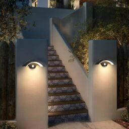 COMELY 24W Outdoor Wall Lights with Motion Sensor, IP65 Waterproof, 3000K in Black - thumbnail 3