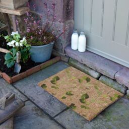Artsy Mats Watercolour Leaves Coir Doormat (60 x 40cm) in Brown - Size: 40 cm x 60 cm - thumbnail 3