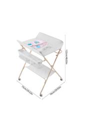 Living and Home Versatile Folding Baby Changing Table in Grey - thumbnail 2