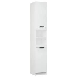 Berkfield Home Bathroom Cabinet White 32x34x188.5 cm Engineered Wood - thumbnail 1