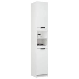 Berkfield Home Bathroom Cabinet White 32x34x188.5 cm Engineered Wood - thumbnail 5