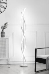 Living and Home Modern LED Floor Lamp in White - thumbnail 3