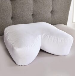 mysmartbuy Recessed Side Sleeper Deeply Padded Pillow & Case for Neck, Shoulder & Spine Orthopaedic Support in White - thumbnail 1