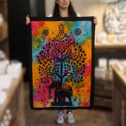 KDMD Cotton Wall Art - Elephant Tree - thumbnail 2