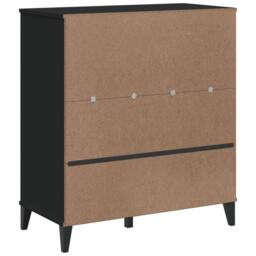 Berkfield Home Decorative Bookcase VIKEN Black 80x40x90 cm Engineered Wood - Size: 80 x 40 x 90 cm - thumbnail 8