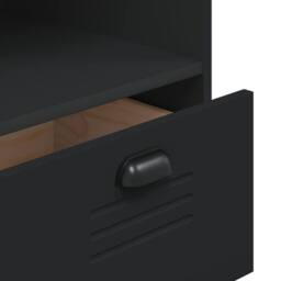 Berkfield Home Decorative Bookcase VIKEN Black 80x40x90 cm Engineered Wood - Size: 80 x 40 x 90 cm - thumbnail 9