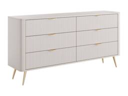 Vente-unique 6-Drawer Chest Of Drawers - Beige & Gold - ELONARIA II - thumbnail 4