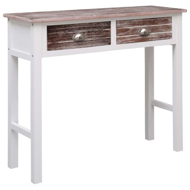 Berkfield Home Console Table Brown 90x30x77 cm Wood - Size: 90 x 30 x 77 cm - image 1