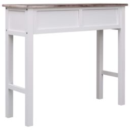 Berkfield Home Console Table Brown 90x30x77 cm Wood - Size: 90 x 30 x 77 cm - thumbnail 5
