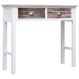 Berkfield Home Console Table Brown 90x30x77 cm Wood - Size: 90 x 30 x 77 cm - thumbnail 2