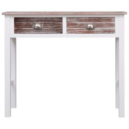 Berkfield Home Console Table Brown 90x30x77 cm Wood - Size: 90 x 30 x 77 cm - thumbnail 4