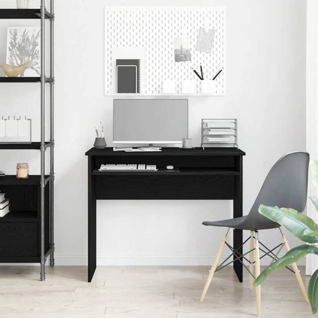 Berkfield Home Durable Desk Black Oak 90x50x74 cm Engineered Wood - Size: 90 x 50 x 74 cm - image 1