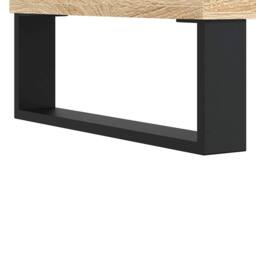 Berkfield Home Sideboard Sonoma Oak 104x35x70 cm Engineered Wood in Light Brown - Size: 104 x 35 x 70 cm - thumbnail 9