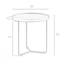 Angel Cerda Round-Corner Side Table Walnut Veneer & Black Steel in Brown - thumbnail 8