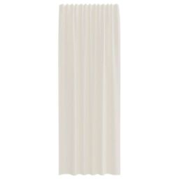 Berkfield Home Voile Curtains with Rod Pockets 2 pcs Cream - thumbnail 4