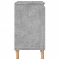 Berkfield Home Sink Cabinet Concrete Grey 58x33x60 cm Engineered Wood - Size: 58 x 33 x 60 cm - thumbnail 6