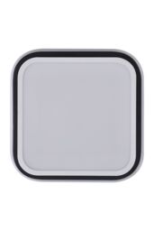 Living and Home Sleek Minimalist Square LED Flush Mount Ceiling Light in White - thumbnail 3