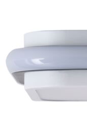Living and Home Sleek Minimalist Square LED Flush Mount Ceiling Light in White - thumbnail 5