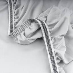Bedable 100% Cotton Deep Fitted Sheet Sateen 460 Thread Count - (Up to 36cm) in Grey - Size: King Fitted - thumbnail 2