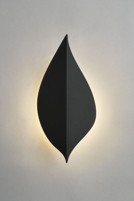 BHS Lighting Lesley LED Leaf Style Outdoor Wall Light in Dark Grey - image 1